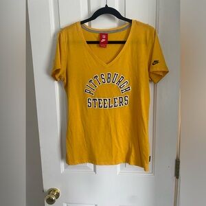 Yellow Nike Steelers shirt